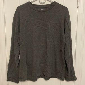 Uniqlo Mens Dark Grey Long Sleeve Tee